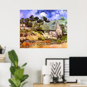 Van Gogh: Bauer Hütte in Cordeville Poster (Heimbüro)