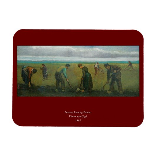 Van Gogh Bauern oder Bauern, die Kartoffeln Magnet (Horizontal)