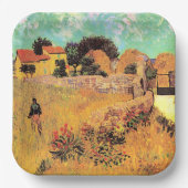 Van Gogh - Bauernhaus in der Provence, Pappteller (Vorderseite)