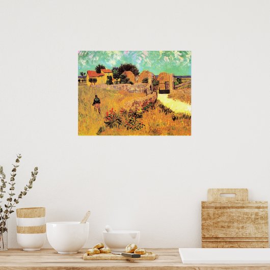 Van Gogh - Bauernhaus in der Provence, Poster (Küche)