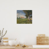 Van Gogh - Bauernhof auf einem Feld Poster (Küche)