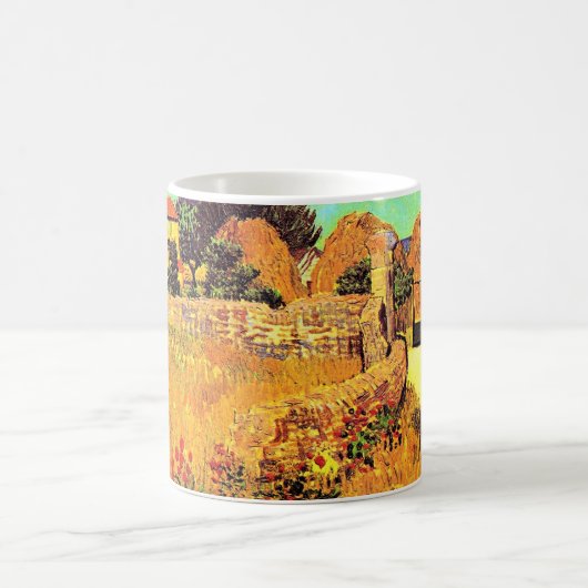 Van Gogh - Bauernhof in der Provence Kaffeetasse (Mittel)
