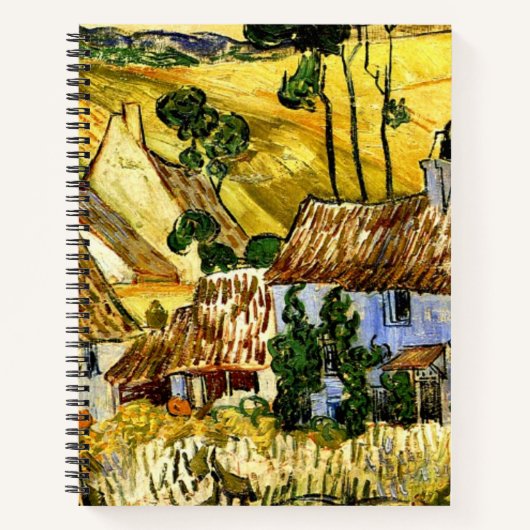 Van Gogh - Bauernhöfe bei Auvers Notizblock (Vorderseite)