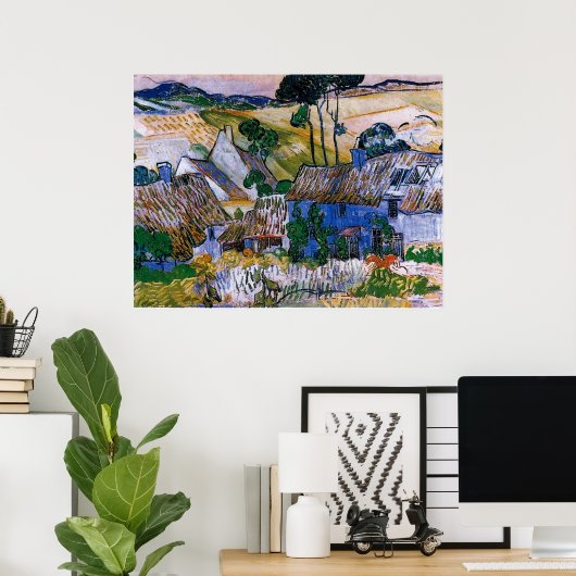 Van Gogh - Bauernhöfe bei Auvers Poster (Heimbüro)