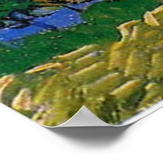 Van Gogh - Bauernhöfe bei Auvers Poster (Ecke)