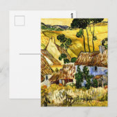 Van Gogh - Bauernhöfe bei Auvers Postkarte (Vorne/Hinten)