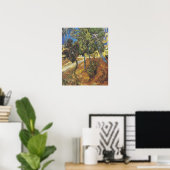 Van Gogh Bäume im Garten, klassische Malerei Poster (Heimbüro)