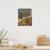 Van Gogh Bäume im Garten, klassische Malerei Poster (Küche)