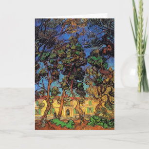 Van Gogh Bäume im Garten, Krankenhaus Saint-Paul Karte