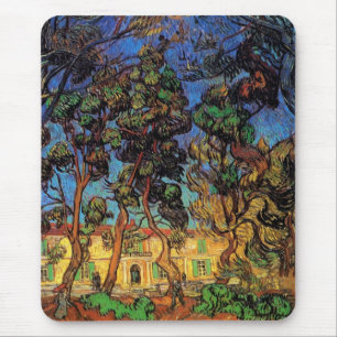 Van Gogh Bäume im Garten, Saint Paul Hospital Mousepad