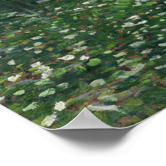 Van Gogh - Bäume und Unterwuchs Poster (Ecke)