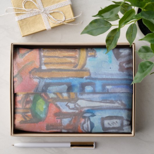 Van Gogh Bedroom mini  Seidenpapier (Geschenk)