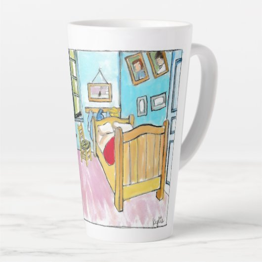 Van Gogh Bedroom tribute painting by me. Milchtasse (Rechte Ecke)