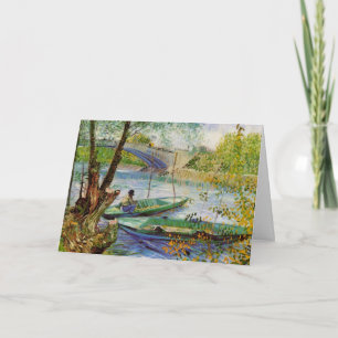 Van Gogh beim Fischen im Frühling, Pont de Clichy Karte