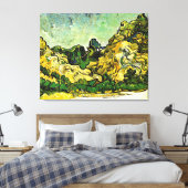 Van Gogh - Berglandschaft bei Saint-Remy Leinwanddruck (Insitu (Schlafzimmer))