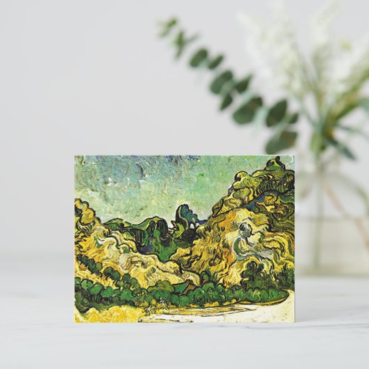 Van Gogh - Berglandschaft bei Saint-Remy Postkarte (Stehend Vorderseite)