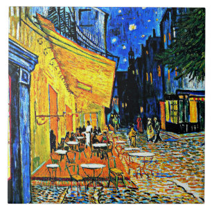 Van Gogh berühmtes Bild, Cafe Terrace, Fliese
