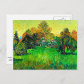 Van Gogh berühmtes Gemälde, Der Garten des Dichter Postkarte (Vorne/Hinten)