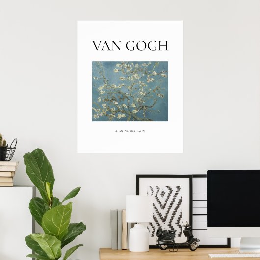 Van Gogh, berühmtes Gemälde Mandelblüte Poster (Heimbüro)
