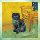 Van Gogh Black Cat Fensteraufkleber (Blatt 3)