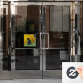 Van Gogh Black Cat Fensteraufkleber (Büro Tür)
