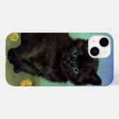 Van Gogh Black Cat Gelbe Blumen Case-Mate iPhone Hülle (Rückseite (Horizontal))