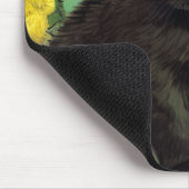 Van Gogh Black Cat Gelbe Blumen Mousepad (Ecke)