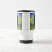 Van Gogh Black Cat Gelbe Blumen Reisebecher (Mittel)