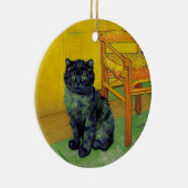 Van Gogh Black Cat Keramik Ornament (Rechts)