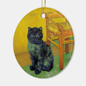 Van Gogh Black Cat Keramik Ornament (Links)