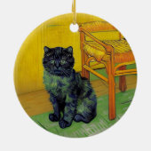 Van Gogh Black Cat Keramik Ornament (Hinten)
