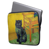 Van Gogh Black Cat Laptopschutzhülle (Vorderseite Links)