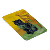 Van Gogh Black Cat Magnet (Rechte Seite)