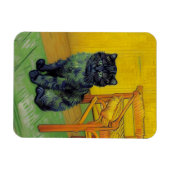 Van Gogh Black Cat Magnet (Horizontal)