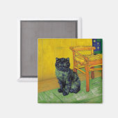 Van Gogh Black Cat Magnet (Vorderseite/Rückseite)