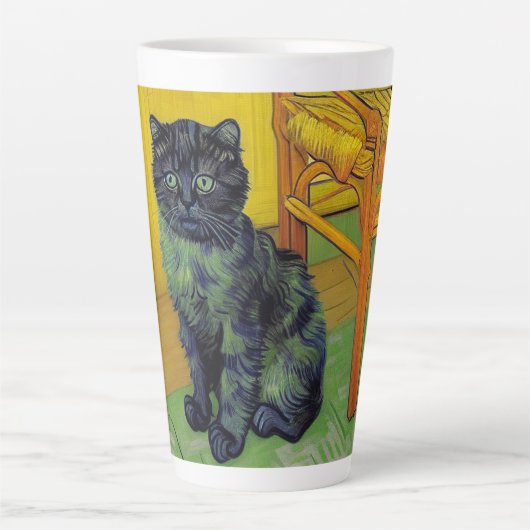 Van Gogh Black Cat Milchtasse (Vorderseite)