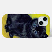 Van Gogh Black Cat Purple Flowers Case-Mate iPhone Hülle (Rückseite (Horizontal))