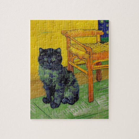 Van Gogh Black Cat Puzzle (Vertikal)