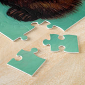 Van Gogh Black Cat Red Blume Puzzle (Seite)