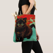 Van Gogh Black Cat Red Blume Tasche (Von Nahem)