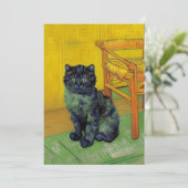 Van Gogh Black Cat Save The Date (Stehend Vorderseite)