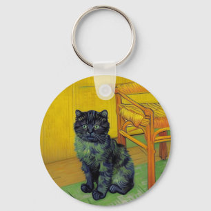 Van Gogh Black Cat Schlüsselanhänger