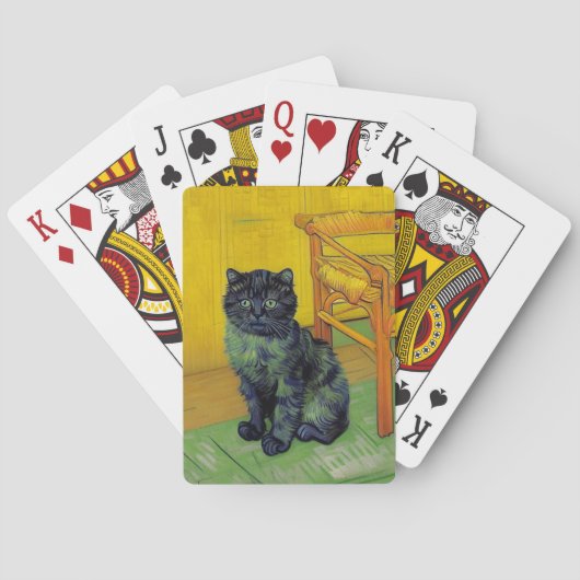 Van Gogh Black Cat Spielkarten (Rückseite)