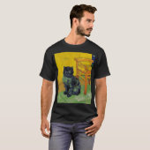 Van Gogh Black Cat T-Shirt (Vorne ganz)