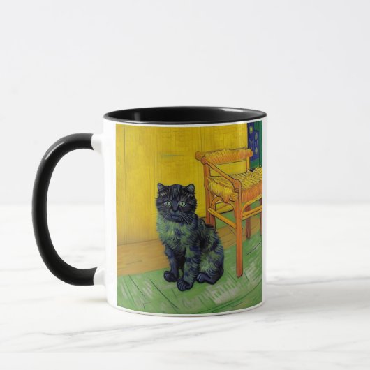 Van Gogh Black Cat Tasse (Links)