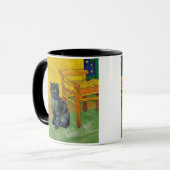 Van Gogh Black Cat Tasse (Vorderseite Links)