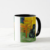 Van Gogh Black Cat Tasse (VorderseiteRechts)
