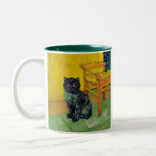 Van Gogh Black Cat Zweifarbige Tasse