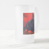 Van Gogh Black Kitten Mattglas Bierglas (VorderseiteRechts)