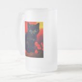 Van Gogh Black Kitten Mattglas Bierglas (Vorderseite Links)